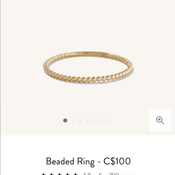 Mejuri Jewelry - MEJURI beaded ring 14k size 7